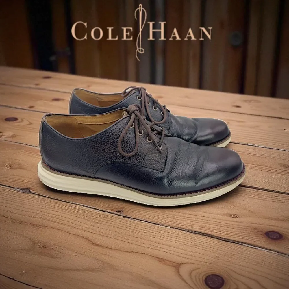 Cole Haan ØriginalGrand Oxford Men’s 9.5 Brown Leather Shoes Grand.OS